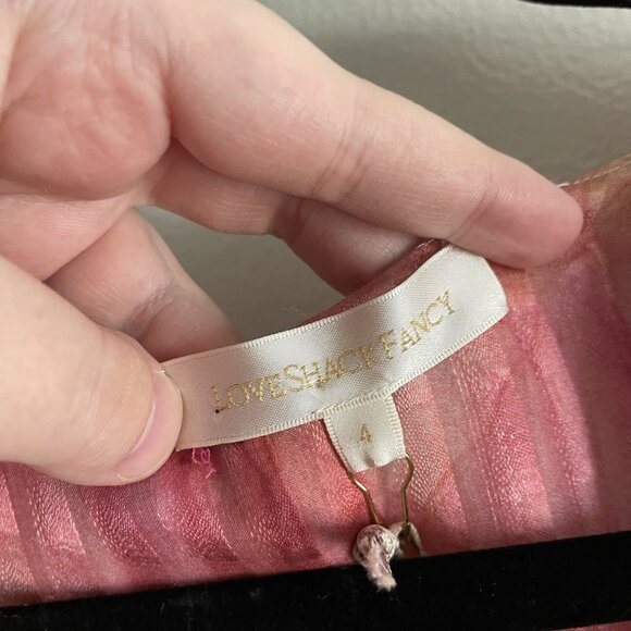 LoveShackFancy Women 4 Rainbow Cloud Silk Handkerchief Meridian Midi Dress NWT - Picture 9 of 15